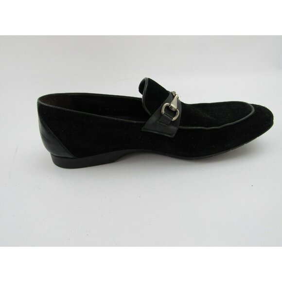 Mezlan Mens Black Suede Loafer Dress Shoes 9 Horse Bit Slip On main image 9